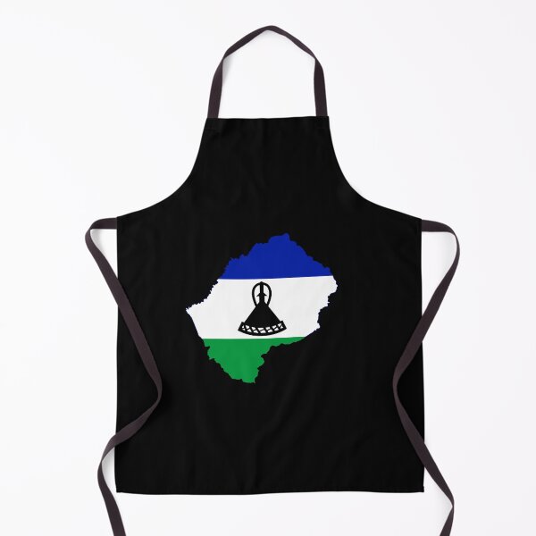 Item preview, Flag Map of Lesotho  designed and sold by DreamBrushy.
