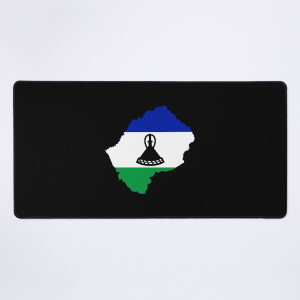 Item preview, Flag Map of Lesotho  designed and sold by DreamBrushy.