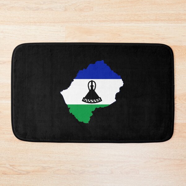 Item preview, Flag Map of Lesotho  designed and sold by DreamBrushy.