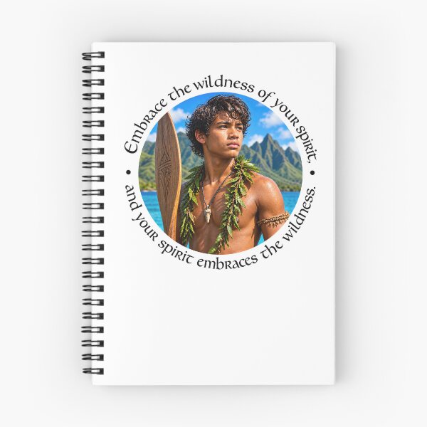 Item preview, Polynesian Empowerment Proverb - Embrace the wildness of your spirit | Pacific Art designed and sold by ShakaLife.org.