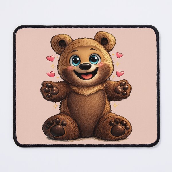 Item preview, Cute Kawaii Teddy Bear Adorable Happy Bear Illustration designed and sold by NB-Artmagic.