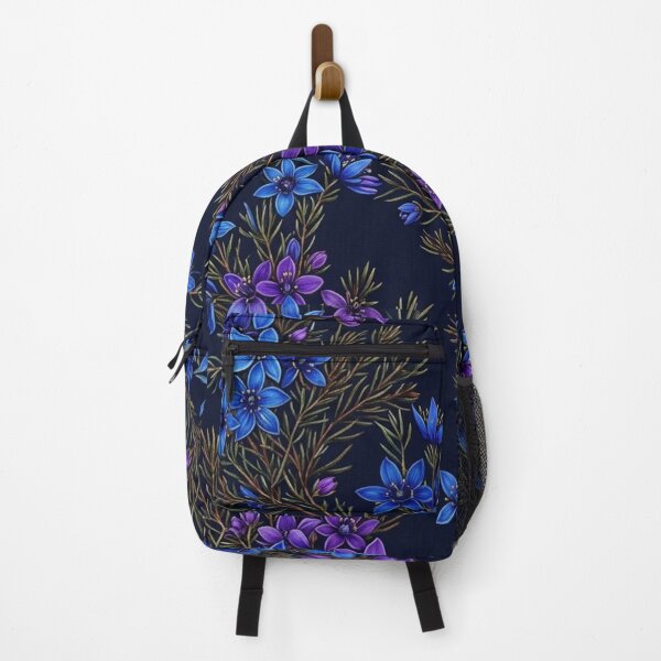 Item preview, Midnight Blue Dampiera & Bush Pea Flower Pattern designed and sold by Studio BC.