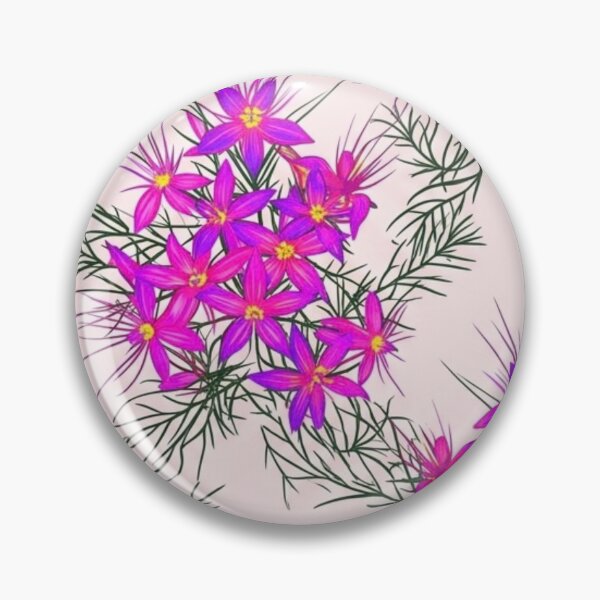 Item preview,  Bright Magenta Boronia Lattice Floral Pattern designed and sold by Studio BC.