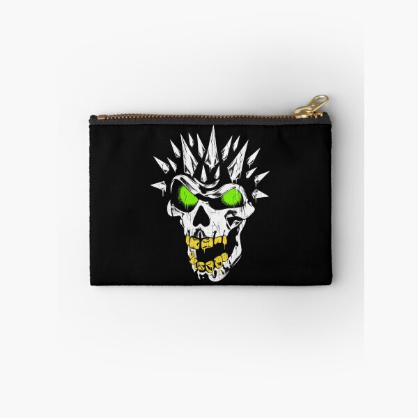 Item preview, Graffiti Skull With Gold Smile Glowing Green Eyes Dripping Paint designed and sold by SeriouslyArtistical.