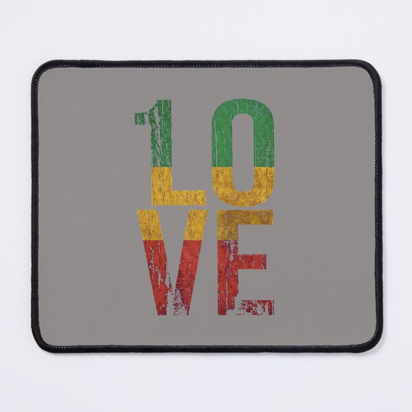 Item preview, Distressed Rasta Color LOVE Vintage Typography-89 designed and sold by AmberBunne.