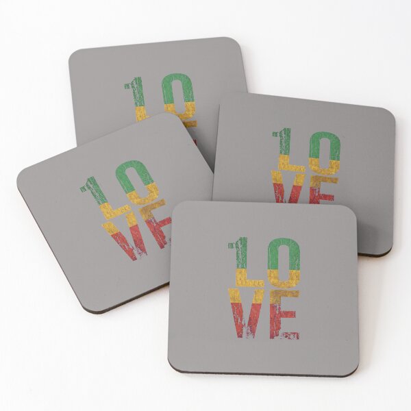 Item preview, Distressed Rasta Color LOVE Vintage Typography-89 designed and sold by AmberBunne.