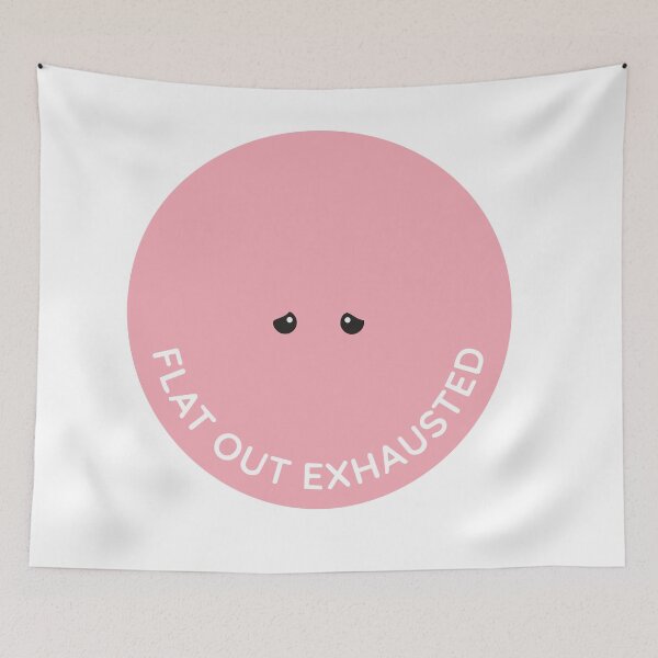 Item preview, Flat Out Exhausted Minimalist Flapjack Octopus designed and sold by Arc2020.
