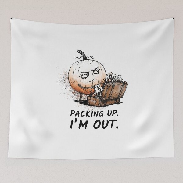 Item preview, Halloween Burnout Pumpkin – Packing Up I’m Out designed and sold by FMproject.