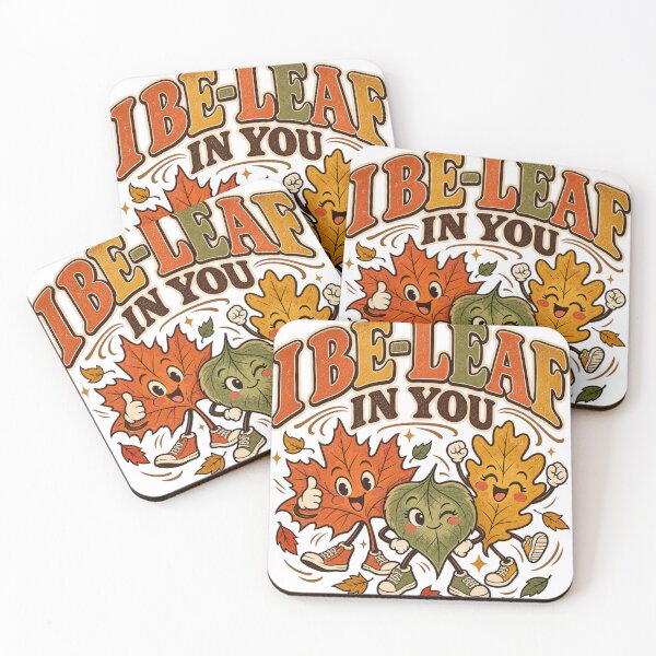 Item preview, I Be-Leaf In You Cute Fall Leaves Oversized T-Shirt designed and sold by omar ousalah.