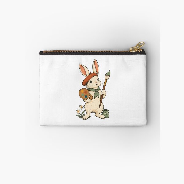 Item preview, Rabbit Painter with Palette - Cute Artist Bunny designed and sold by cybersilverhand.