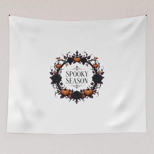 Item preview, Spooky Season Vintage Gothic Autumn Wreath Art designed and sold by Créative touche .