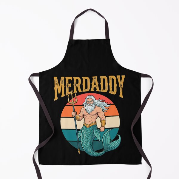 Item preview, Merdaddy : Funny Merman Poseidon Ocean Lover Pride Rainbow Dad Humor Mythology Sea Life Security Mermaid Dad Merdad designed and sold by NewaveBoutique.