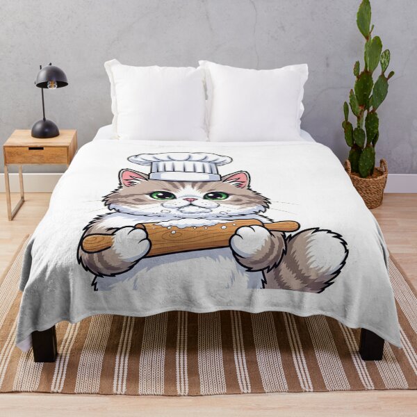 Item preview, Cute Baker Cat – Rolling Pin Kitchen Humor Design designed and sold by Apex Designs.