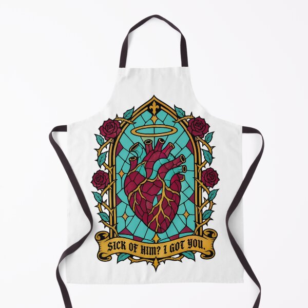 Item preview, Sick of Him Stained Glass Anatomical Heart designed and sold by Lolik Designs.