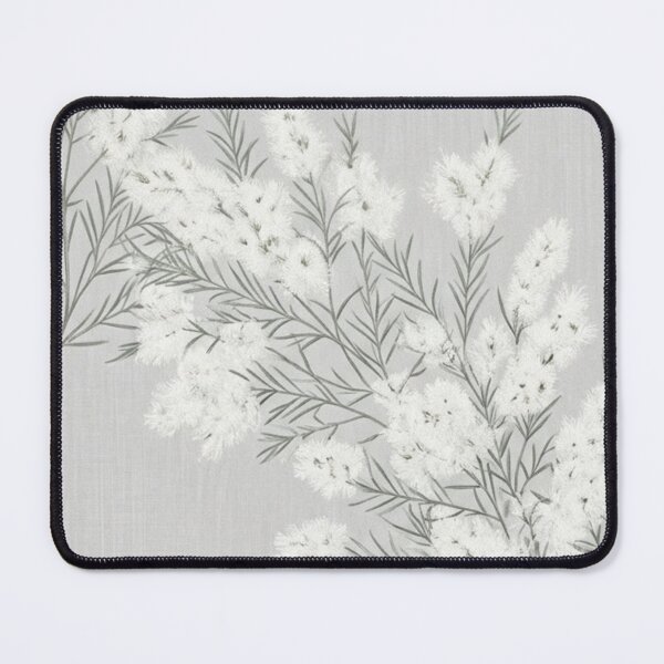 Item preview,  Frosted White Myrtle Silhouette Botanical Pattern designed and sold by Studio BC.