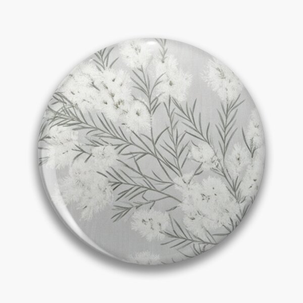 Item preview,  Frosted White Myrtle Silhouette Botanical Pattern designed and sold by Studio BC.
