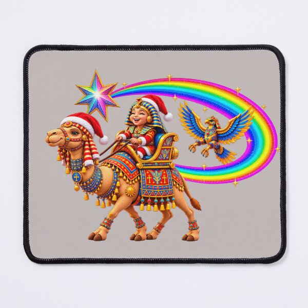 Item preview, The Pharaoh’s Rainbow Christmas Caravan – Egyptian Camel Fantasy designed and sold by NEFERSIGN.
