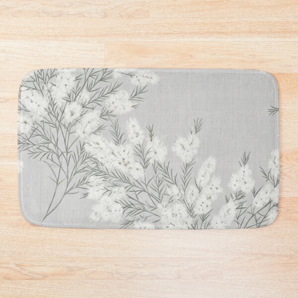 Item preview,  Frosted White Myrtle Silhouette Botanical Pattern designed and sold by Studio BC.