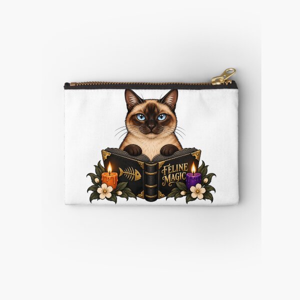 Item preview, Siamese Cat Spellbook Feline Magic Halloween designed and sold by Old's Cool Cat Studio.