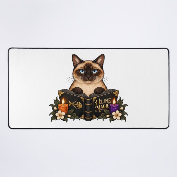 Item preview, Siamese Cat Spellbook Feline Magic Halloween designed and sold by Old's Cool Cat Studio.
