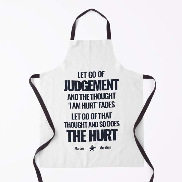 Item preview, Let Go of Judgement - Marcus Aurelius - Bold Stoic Motivational Quote - Dark Version designed and sold by Stoic Core.