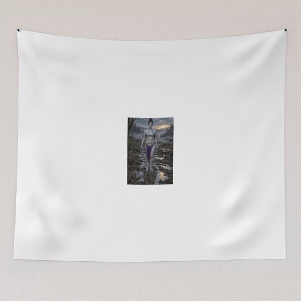 Item preview, Woman in gold bikini walking on muddy path designed and sold by CathryneDelamort.