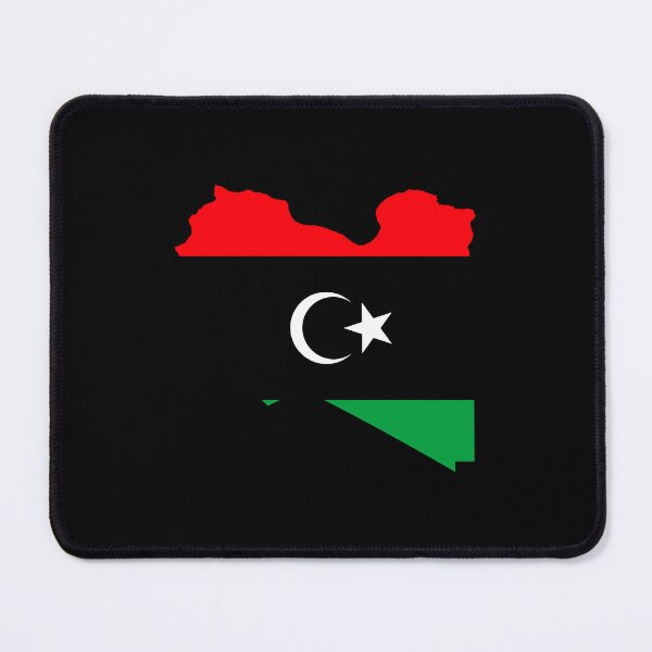 Item preview, Flag Map of Libya designed and sold by DreamBrushy.
