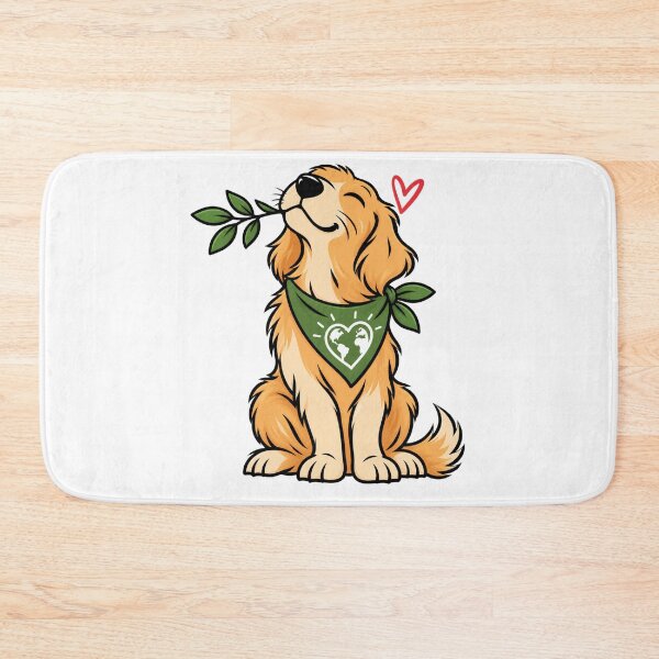 Item preview, Dogs and Social Justice Golden Retriever - Olive Branch Peace Dog Sticker designed and sold by VYBEHAUS.