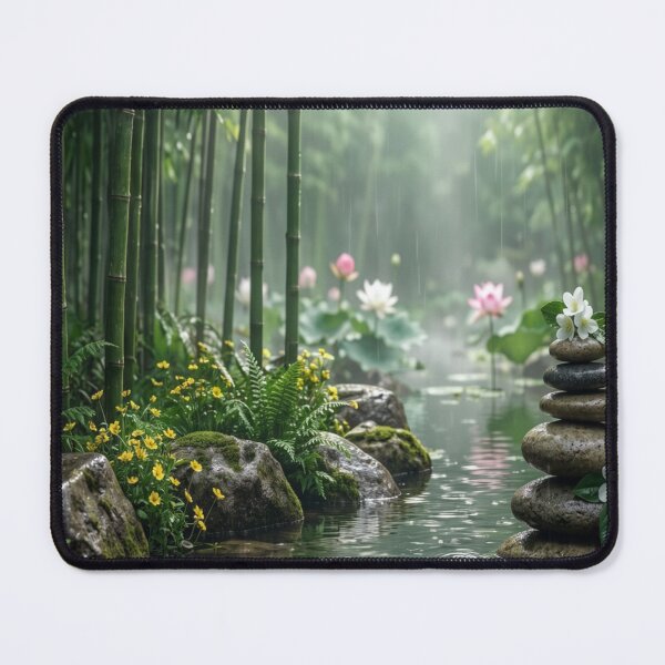 Item preview, Bamboo Reflections - Tranquil Forest Stream designed and sold by nhk999.