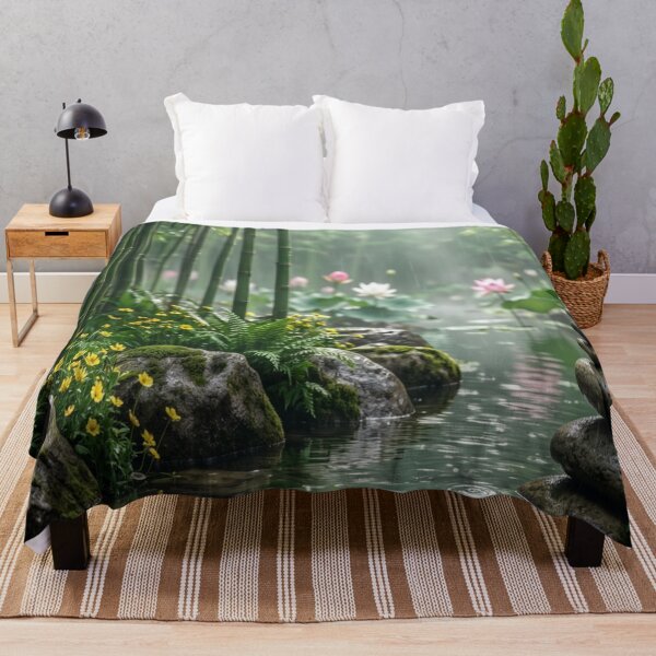 Item preview, Bamboo Reflections - Tranquil Forest Stream designed and sold by nhk999.