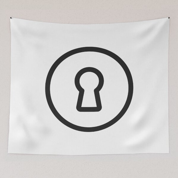 Item preview, Keyhole Security Line Icon designed and sold by VectorForge Studio.