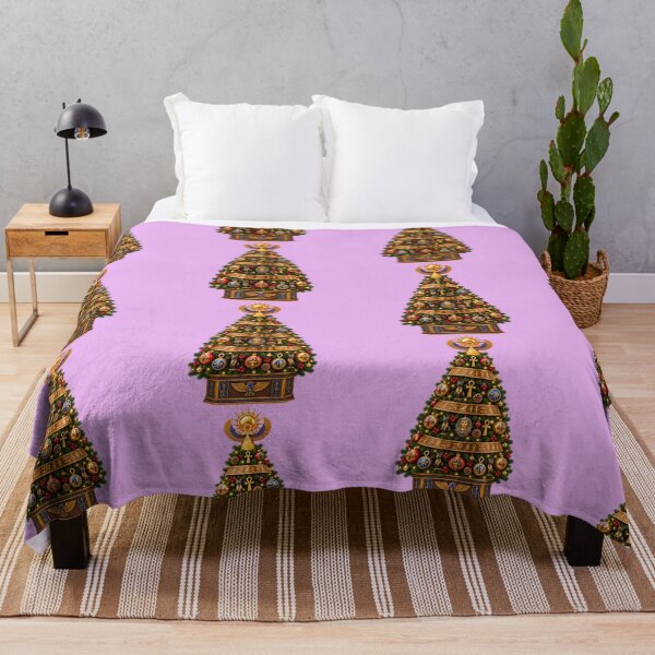 Item preview, The Pharaoh’s Golden Christmas Tree – Egyptian Hieroglyphic Holiday designed and sold by NEFERSIGN.