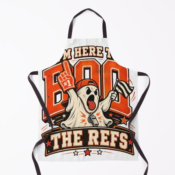 Item preview, I'm Here To Boo The Refs Funny Sports Ghost Premium T-Shirt designed and sold by omar ousalah.