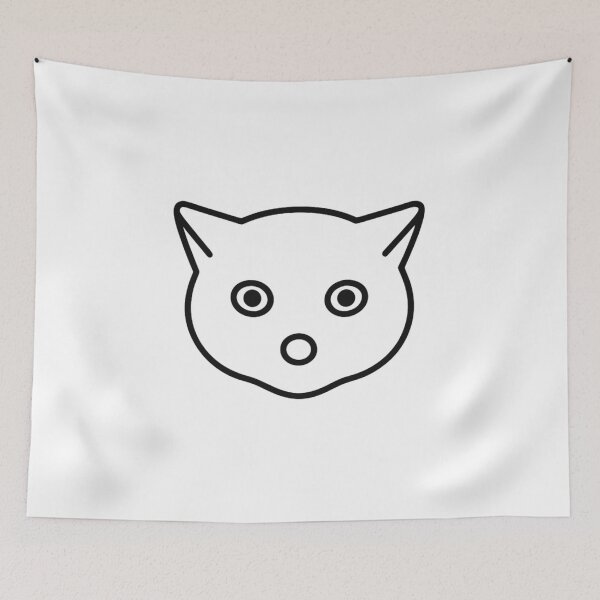 Item preview, Simple Cat Outline Minimalist Feline Design designed and sold by Ikochane.