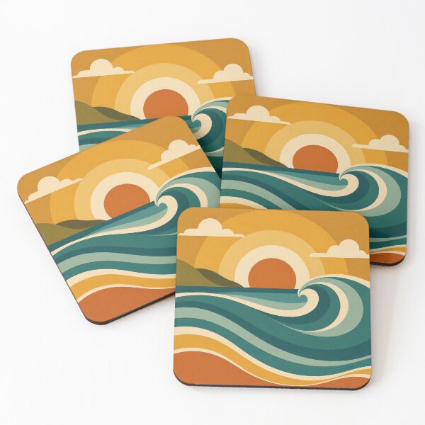 Item preview, Retro Sunset Rainbow Arches Mid Century designed and sold by EpicGear085.