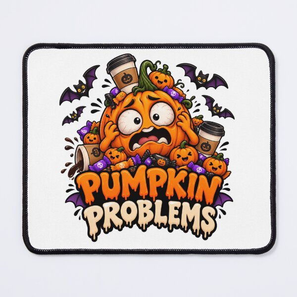 Item preview, Pumpkin Problems Halloween Graphic, Funny Pumpkin Design, Cute Spooky Halloween Clipart designed and sold by Pixanova.