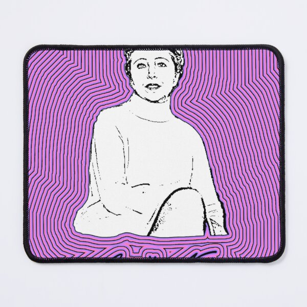 Item preview, Vintage Woman Portrait Pink Optical Lines designed and sold by Jannis-Feldk.
