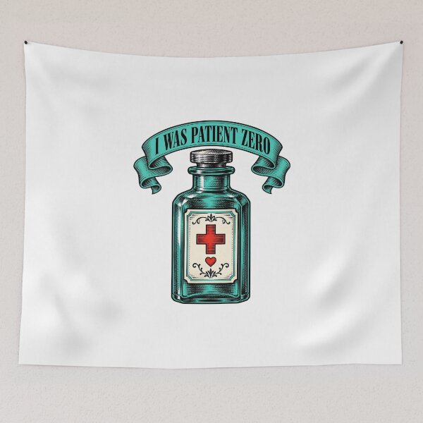 Item preview, I Was Patient Zero Vintage Apothecary designed and sold by Lolik Designs.
