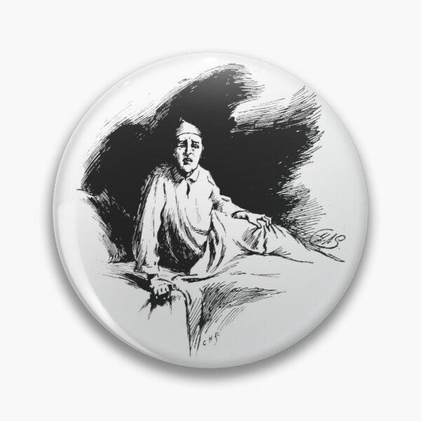 Item preview, Vintage The Shadow on the Blind Ghost Story Art Plate 9 designed and sold by Antique Science Press.