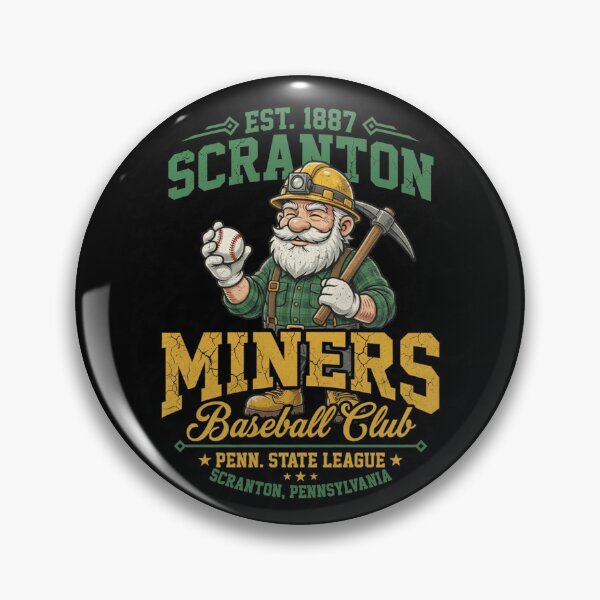 Item preview, Scranton Miners Baseball Club Vintage Pennsylvania State League Graphic designed and sold by SmithOscarShop.