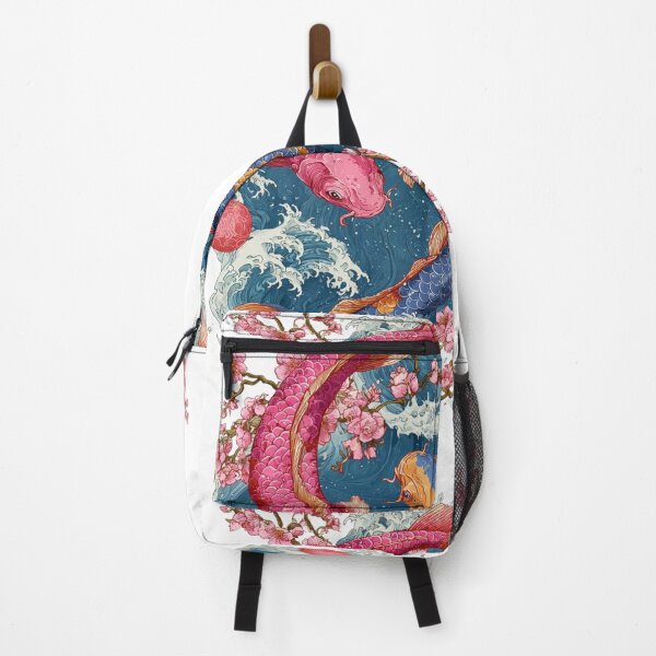 Item preview, Japanese Koi Fish Wave Vintage Art  designed and sold by HouseOfMitos.
