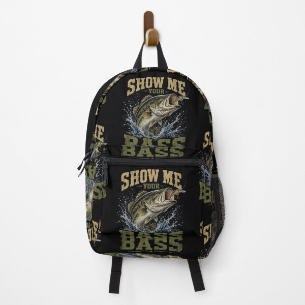 Item preview, Show Me Your Bass Funny Fishing Lure Largemouth Bass Angler Graphic designed and sold by SmithOscarShop.