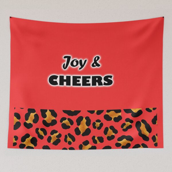 Item preview, Joy and Cheers Festive Leopard Christmas PNG designed and sold by annenambiro.