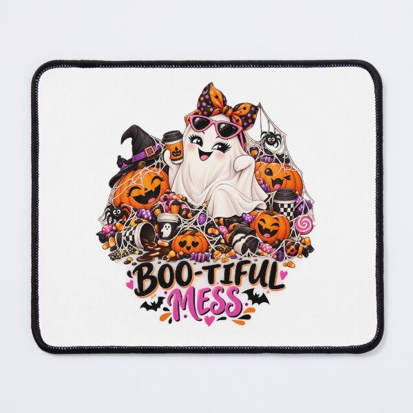 Item preview, Boo-Tiful Mess Halloween Graphic, Funny Ghost Design, Cute Spooky Halloween Clipart designed and sold by Pixanova.