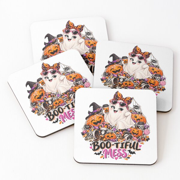 Item preview, Boo-Tiful Mess Halloween Graphic, Funny Ghost Design, Cute Spooky Halloween Clipart designed and sold by Pixanova.