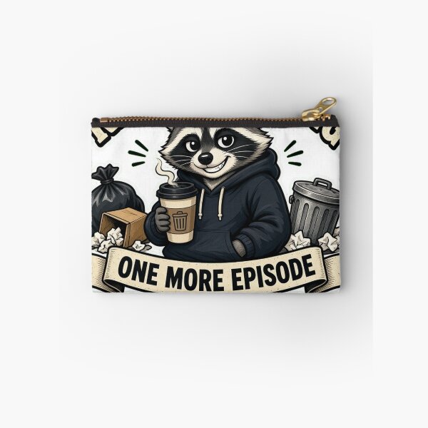 Item preview, Raccoon Gang One More Episode — Funny Trash Panda Cartoon Sticker designed and sold by GSideArtStore.