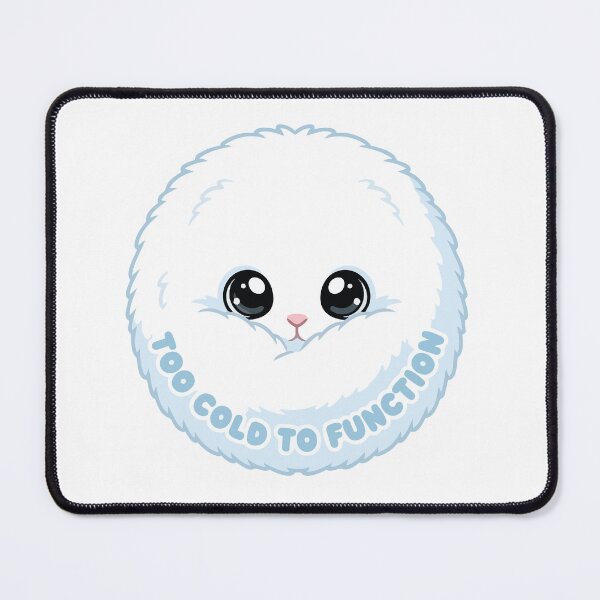 Item preview, Too Cold To Function Kawaii Arctic Hare Snowball designed and sold by Arc2020.