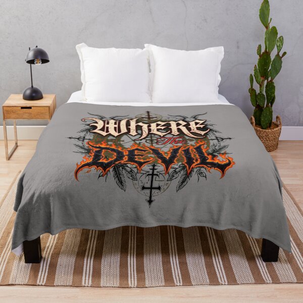 Item preview, Distressed Saying Where The Devil Graphic Apparel-2 designed and sold by Miloenkovic.