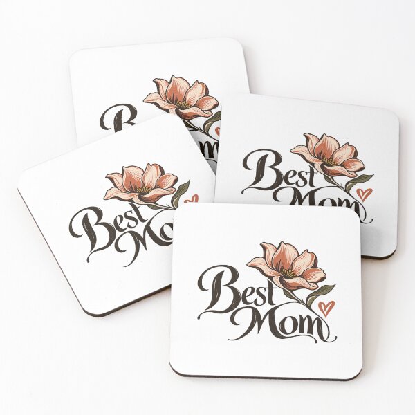 Item preview, Best Mom Ever Floral Calligraphy - Vintage Mother's Day Flower Sticker designed and sold by VYBEHAUS.