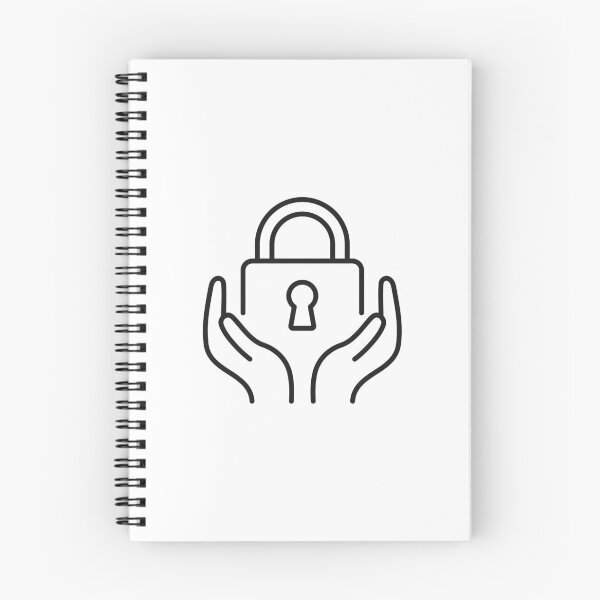 Item preview, Hands Holding Padlock Line Icon designed and sold by VectorForge Studio.
